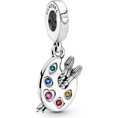 Pandora Artist's Palette Dangle Charm - Silver/Multicolour