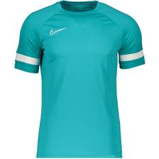 Fitness - Turkis T-shirts NIKE Dri-FIT Academy Short-Sleeve Football Top Men - Aquamarine/White/White/White