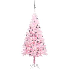 Rosa Árboles de Navidad vidaXL LEDs & Ball Árbol de Navidad 180cm