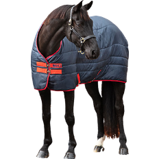 Horseware Manta de Cuadra Medio Doble Mio Insulator, 150g, Navy/Red/Red