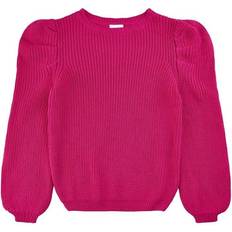 Ballonærmer Overdele Børnetøj The New Adaley Knit Sweater - Magenta (TN3891)