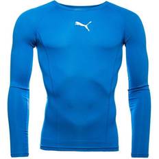 Ragazzo - Top Strato Base Strati di base Puma Kid's LIGA Long Sleeve Baselayer - Electric Blue Lemonade (655921-02)