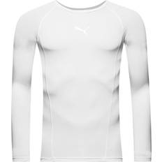 Kid's LIGA Long Sleeve Baselayer - Puma White (655921-04)