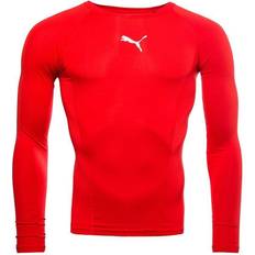 Elastano Capas base Puma Kid's LIGA Long Sleeve Baselayer - Red (655921-01)