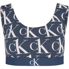 Unterwäsche Calvin Klein CK One Plush Unlined Bralette - Blue Shadow