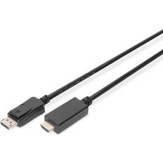 DisplayPort Kabel Digitus 4K DisplayPort-HDMI 1.2 2m