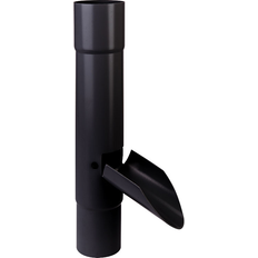 Vandudviser med klap Plastmo Sort 5259540