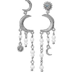 Astrea Earrings - Silver/Labradorit/Pearls