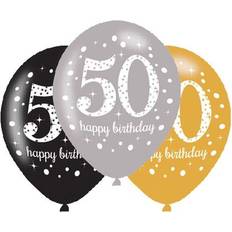 Amscan balloner 50 sparkling gold