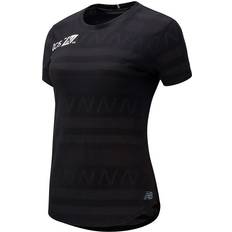 New Balance Q Speed Jacquard Short Sleeve T-shirt Women - Black