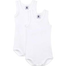 Body Petit Bateau Tank Baby Body 2-Pack- White (A01T5-00)