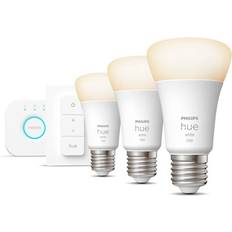 Philips hue bridge Philips Hue W sw A60 EU LED Lamps 9.5W E27 Starter Kit