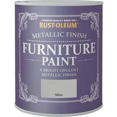 Rustoleum Metallic Finish Furniture Metallfärg Silver 0.75L