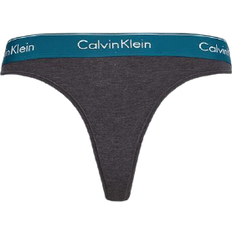 Calvin Klein Modern Cotton Thong - Heather/Topaz Gemstone