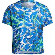 Adidas Primeblue Fast Graphic T-shirt Women - Bold Blue/Semi Screaming Green