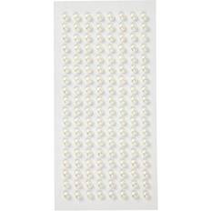 Half Pearls, D: 5 mm, white, 144 pc/ 1 pack