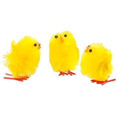 Jaune Bricolage Creative Easter Chicks, H: 30 mm, yellow, 12 pc/ 1 pack