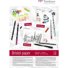 A base de agua Papeles Tombow A5 Bristol Paper Drawing Pad 250 g/m²