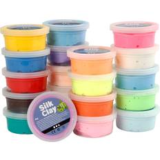 Silk Clay Hobbyartikler Silk Clay ass. farver, 20x40 g/ 1 pk