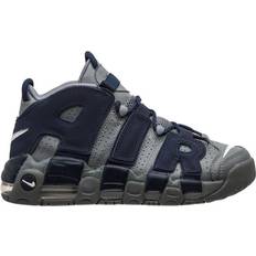 Nike Textile Basketball Shoes Nike Air More Uptempo GS - Cool Grey/White/Midnight Navy