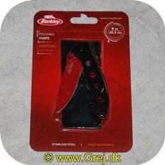 Outdoor Knives Berkley Fishin Gear Foldable Knife One Size Black Outdoor Knife