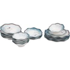 Blauw - Porselein Serviessets Furniturebox Subatan Plate Sets 24pcs