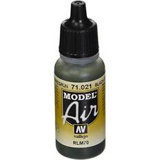 Negro Pinturas acrílicas Vallejo Model Air Black Green RLM70 17ml VAL021