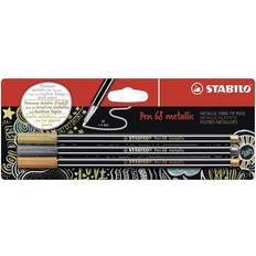 Filzstifte reduziert Stabilo 10 x Fasermaler Pen 68 metallic 1,4mm (M) Gold/Silber/Kupfer V