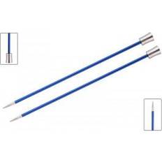 Knitpro Knit Pro KP47299 Zing: Knitting Pins: Single Ended: 35cm x 4.00mm, 4mm Blue