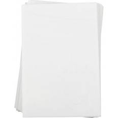 Creativ Company Krympeplast, ark 20x30 cm, mat hvid, 100ark