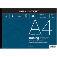 Sketch & Drawing Pads Daler Rowney Daler Rowney Tracing Paper Pad 50 Sheets Acid Free 90 gsm A4