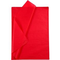 Røde Silke- & kreppapir Creativ Company Tissue Paper, 50x70 cm, 17 g, red, 10 sheet/ 1 pack