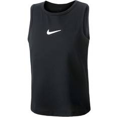 Spandex Oberteile Nike KId's Court Dri-FIT Victory Tank Top - Black/White