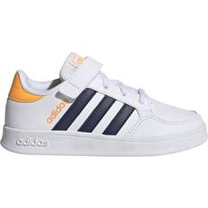 Sneakers Adidas Kid's Breaknet - Cloud White/Dark Blue/Flash Orange