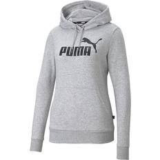 Puma Women's Essentials Logo Hoodie - Light Gray Heather