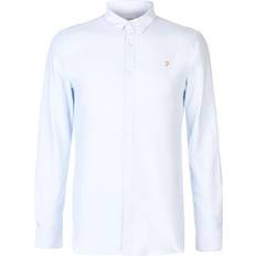 Brewer Slim Fit Organic Cotton Oxford Shirt - Sky Blue