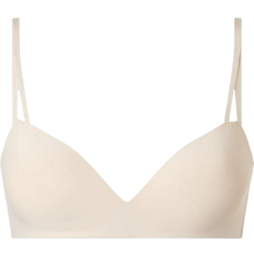 Beige - C BHs Calvin Klein Seductive Comfort Wireless Push-Up Bra - Beechwood