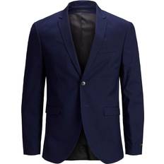 Homme - XS Blazers Jack & Jones Single Button Super Slim Fit Kavaj - Blue/Medieval Blue