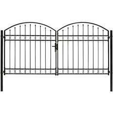 Gates on sale vidaXL Fence Gate Double Door with Arched Top 300x150cm