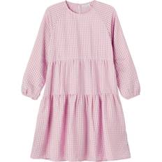 Name It Tatrine Checked Dress - Pink/Violet Ice (13197916)
