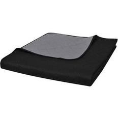 Polyester Überdecken vidaXL 130883 Überdecke Black,Grey (210x170cm)