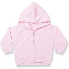 Bébé Sweats à capuche Larkwood Baby/Kid's Zip Through Hooded Sweatshirt/Hoodie - Pale Pink