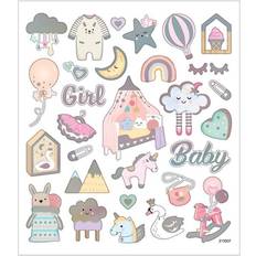Creativ Company Stickers, baby girl, 15x16,5 cm, 1 ark
