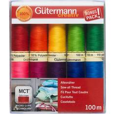 Poliestere Fili da Cucito Gutermann creativ Sewing Thread, 100m, Pack of 10