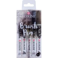 Grigio Pennarelli a pennello Royal Talens Ecoline 5 Brush Pens Grey