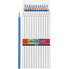 Colortime Buntstifte Colortime colouring pencils, L: 17 cm, lead 3 mm, light blue, 12 pc/ 1 pack