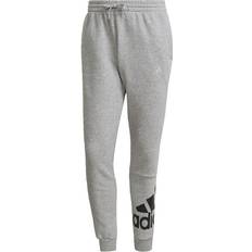 Adidas Essentials Fleece Tapered Cuff Logo Pantalón Hombre - Gris