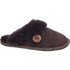 Rubber Slippers Cotswold Lechlade Sheepskin Mule - Chocolate