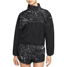 Nike Dri-FIT Run Division Reflective Running Jacket Women - Black/Atomic Orange