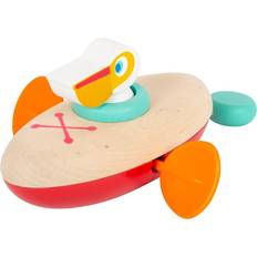 Eläin Leikkilaivat Small Foot Bath Toys Wooden Canoe Pelican Wind U